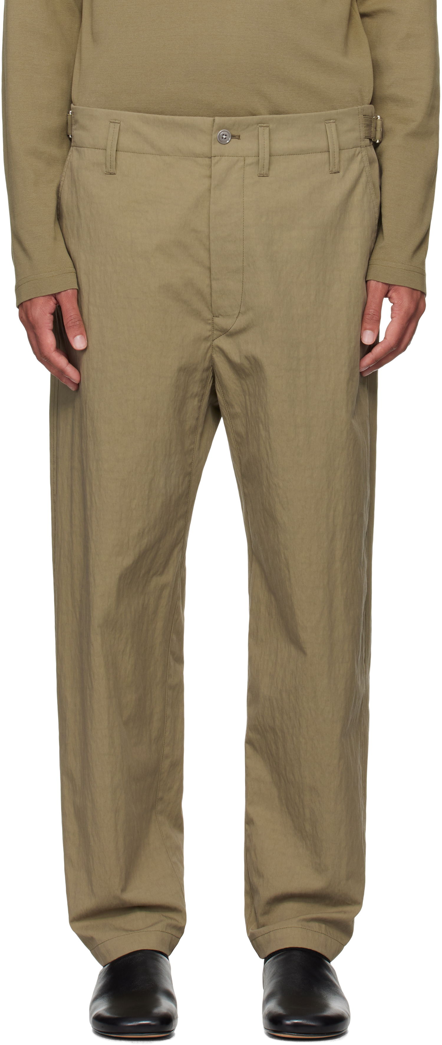 Nohavice LEMAIRE Lemaire Carrot Trousers Zelené | PA1129 LF1228, 0