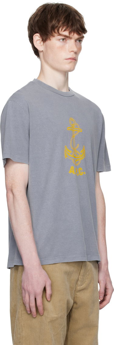 Tričko A.P.C. A.P.C. Davy Anchor Graphic Tee Šedá | COHBS-H26518, 1