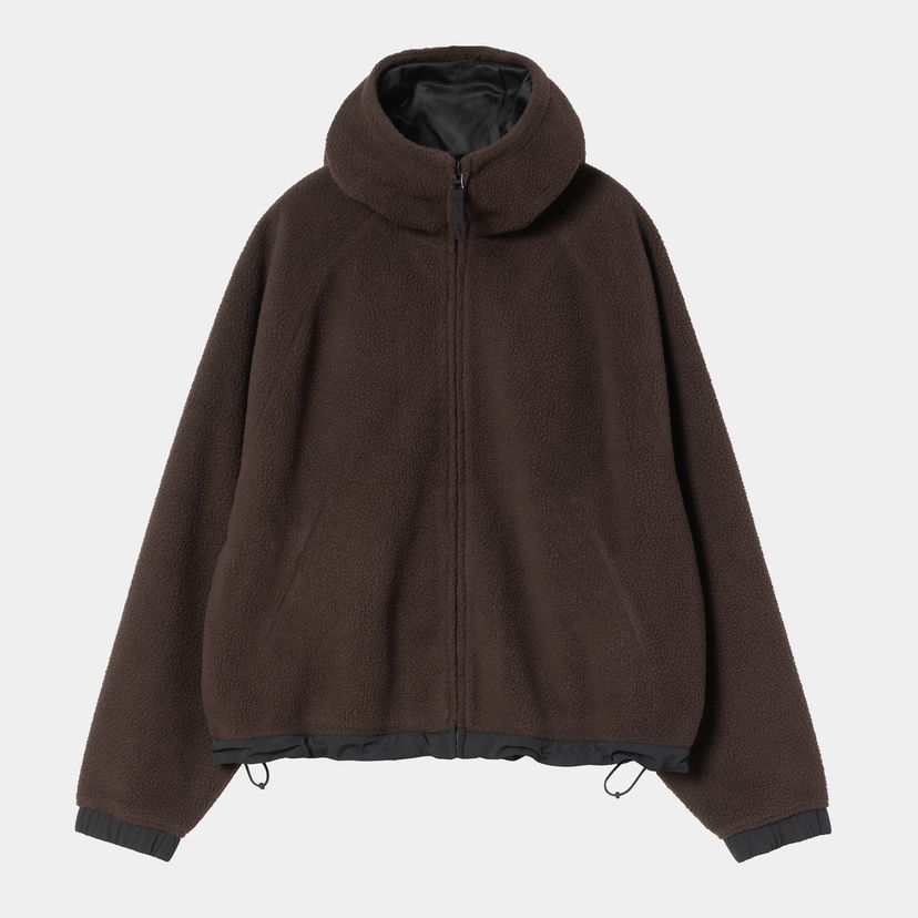 Bunda Carhartt WIP Hooded Fleece Jacket Hnedá | I035461_8
