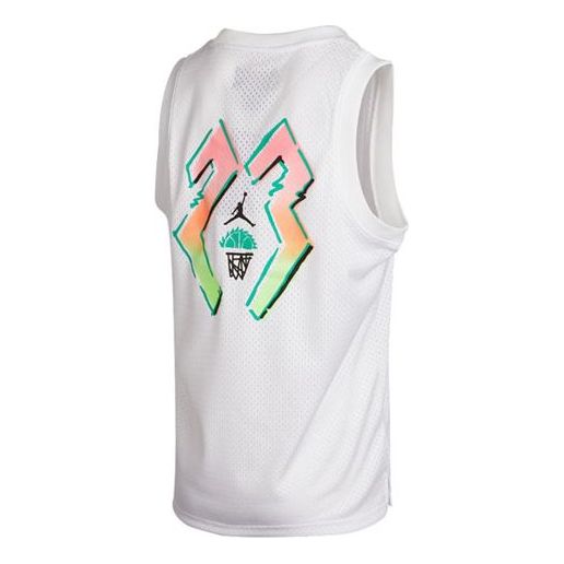 Tielko Jordan Ventilated Basketball Vest Biela | CZ4860-100