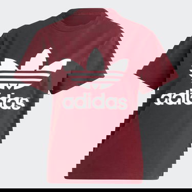 Tričko adidas Originals Adicolor Classics Trefoil Vínová | IB7422, 4