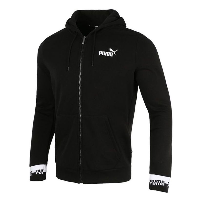 Mikina Puma Amplified Full-Zip Hooded Jacket Čierna | 588812-01
