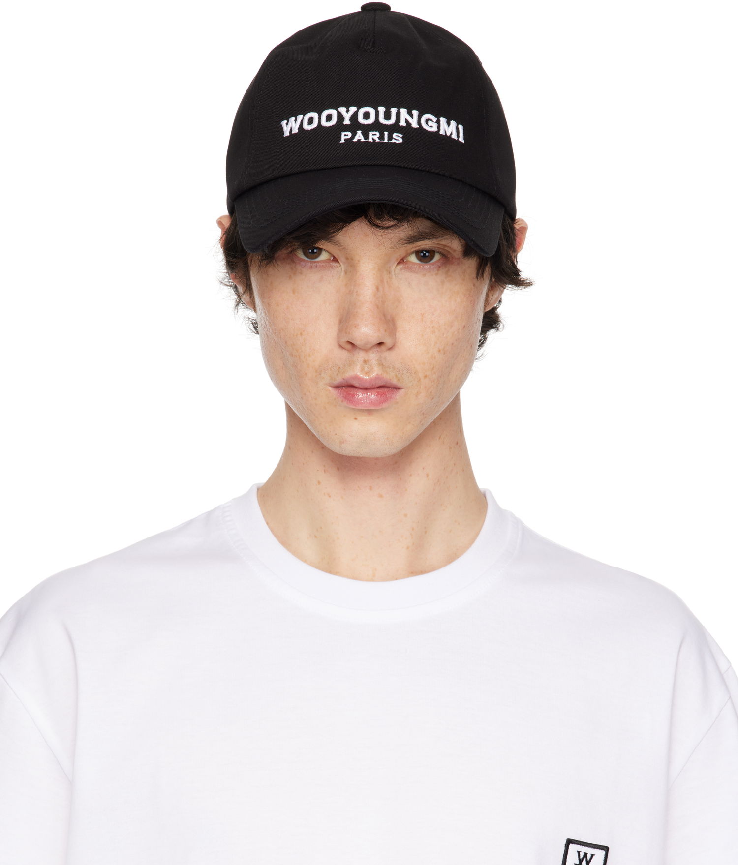 Šiltovka WOOYOUNGMI WOOYOUNGMI Embroidered Baseball Cap Čierna | W251AC52, 0
