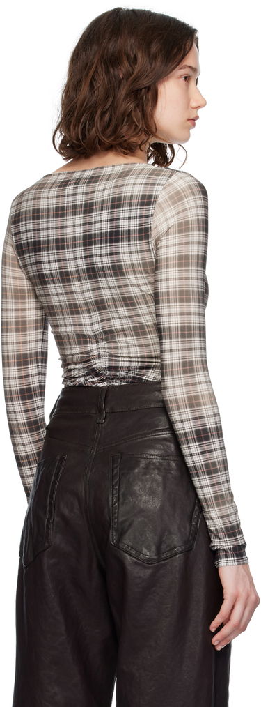 Tričko Acne Studios Acne Studios Faded Check Long Sleeve Top Rôznofarebný | AC0729-, 2