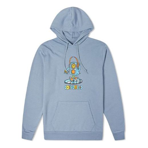 Mikina Converse Cartoon Logo Hoodie Modrá | 10022917-A02