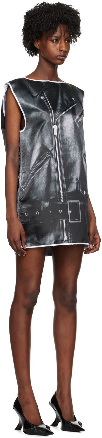 Šaty We11done Graphic Print Mini Dress Čierna | WD-BL1-23-206-U-BK, 1