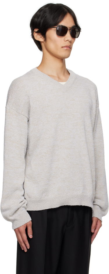 Sveter Maison Margiela Maison Margiela V-Neck Sweater Šedá | S50HN0019 M13152, 1