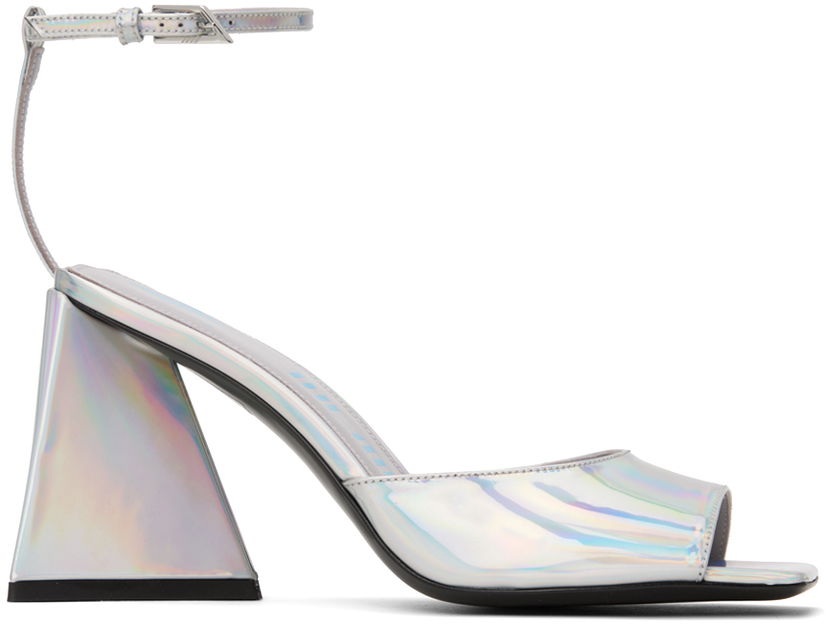 Starostlivosť o obuv The Attico Attico Piper Heeled Sandals Metalická | 236WS599 E086