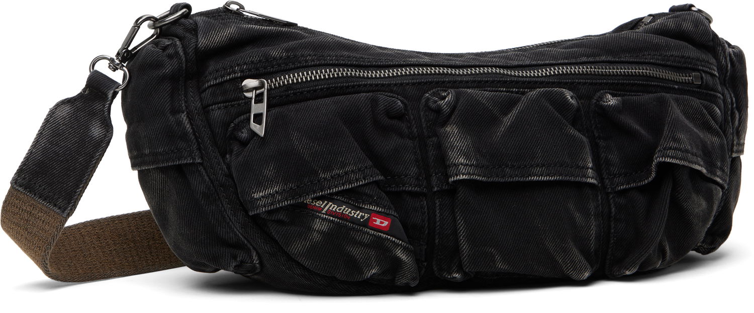 Taška cez rameno Diesel Multi-Pocket Crossbody Bag Čierna | X10220 P4485, 1