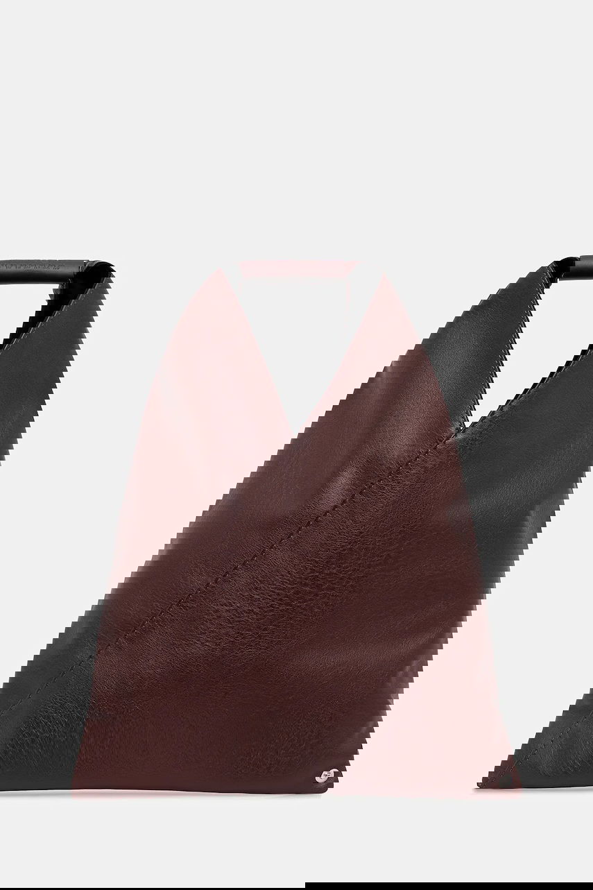 Tote bag Maison Margiela MM6 Maison Margiela Triangle Tote Bag Vínová | S54WD0043.P8396.T5016, 0