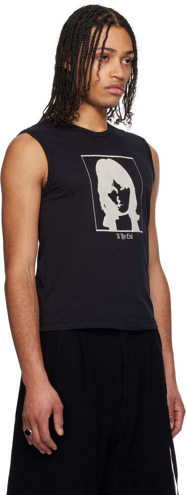 Tielko Ann Demeulemeester Ann Demeulemeester Ysewijn 'Till The End' Graphic Tank Top Čierna | 2510-M-JTO05-38-FA206-099, 1