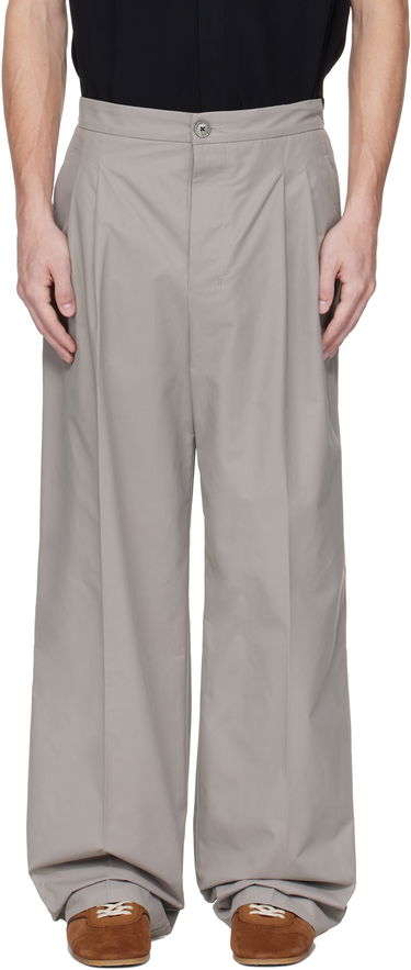 Nohavice AMI AMI Paris Large Trousers Šedá | HTR432.CO0101, 0