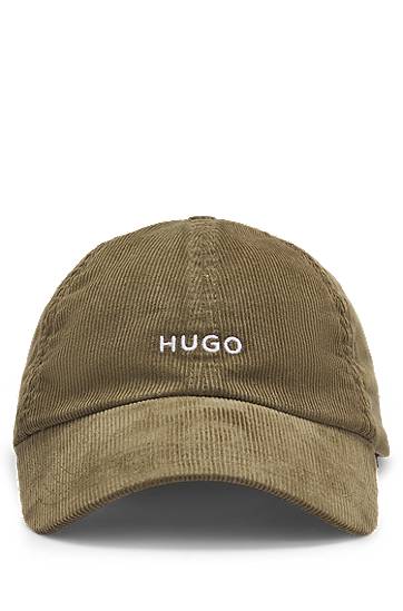 Šiltovka BOSS HUGO Corduroy Cap with Embroidered Logo Zelené | 50533412, 0