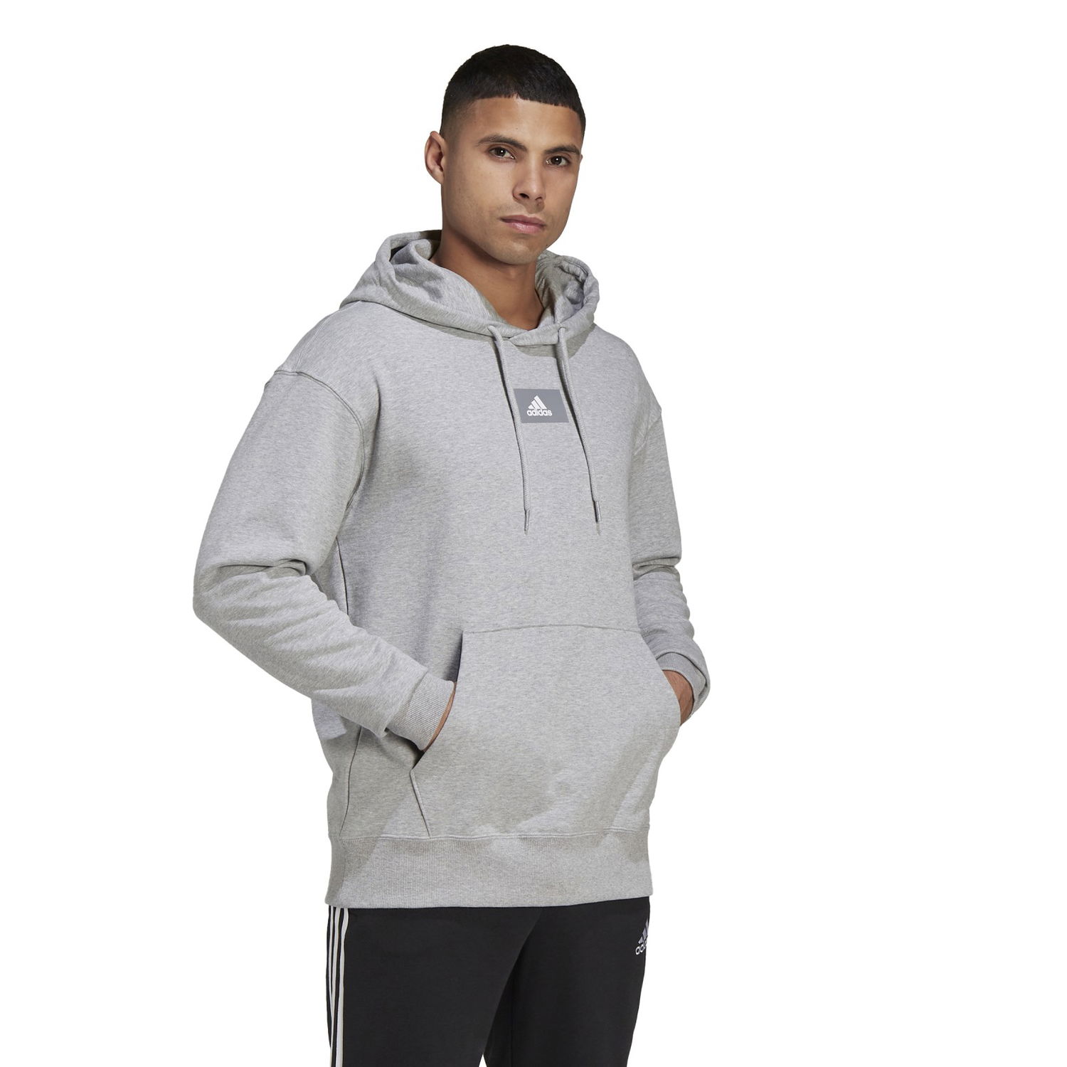 Mikina adidas Performance Men's Hoodie with Front Pocket Šedá | HE4358, 0