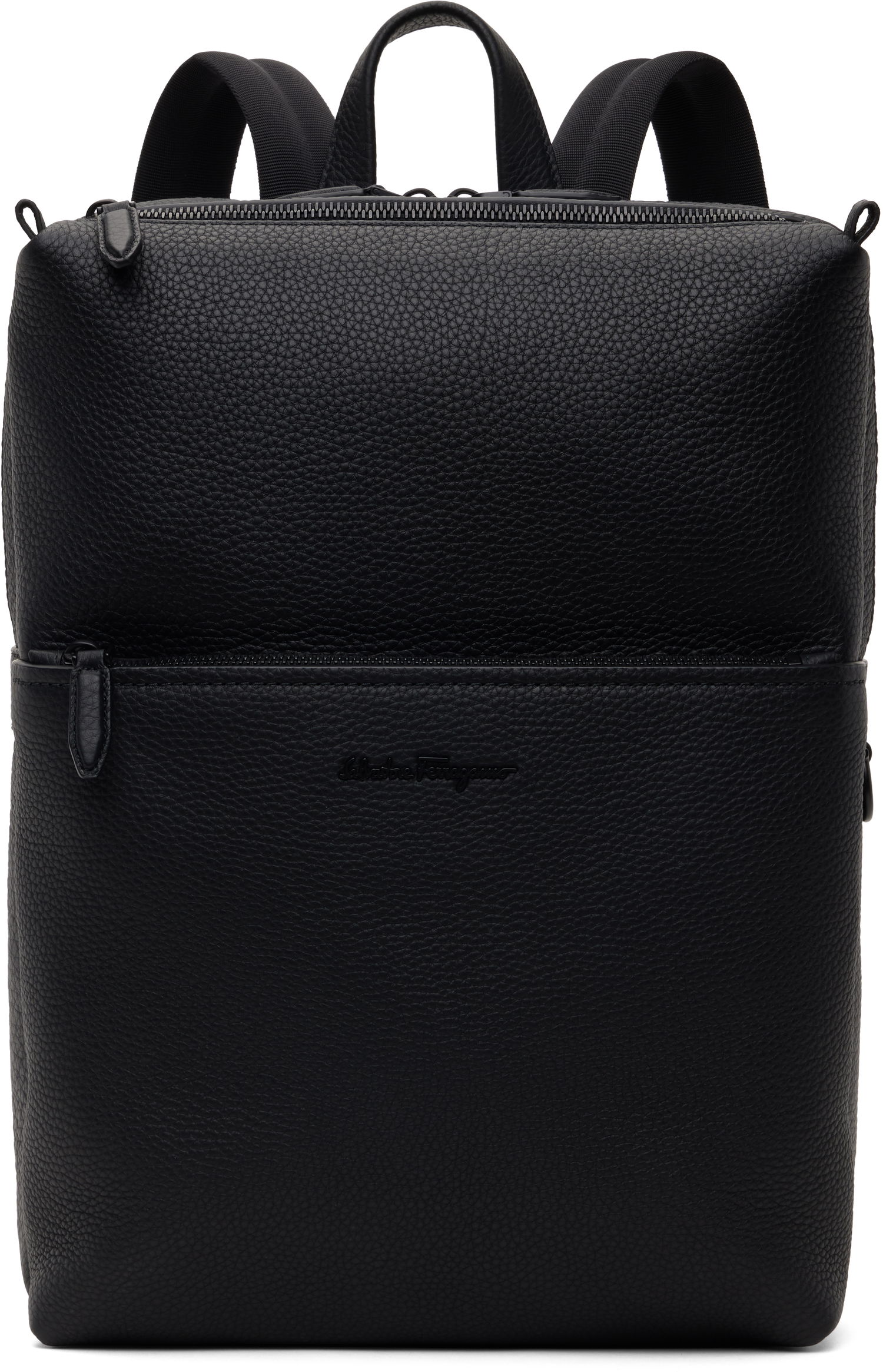 Batoh FERRAGAMO Calfskin Backpack Čierna | 749662, 0