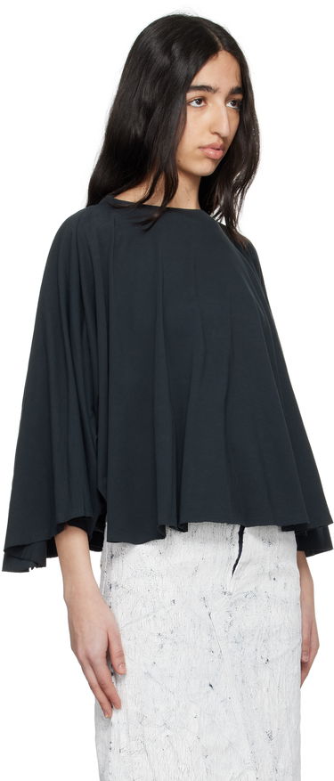 Sveter Maison Margiela MM6 Maison Margiela Jersey Batwing Top Čierna | S62NH0038 M20115, 1