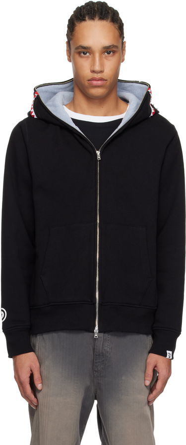 Mikina BAPE A Bathing Ape 2nd Shark Full Zip Hoodie Čierna | 001ZPK701006M, 0