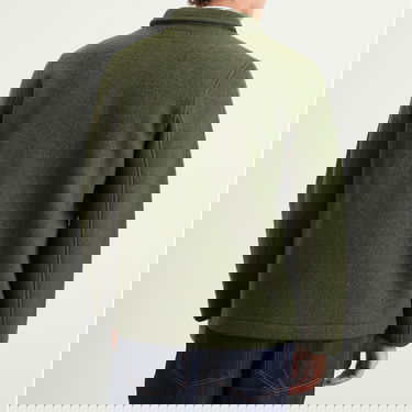 Bunda Universal Works Wool Fleece Field Jacket, Size Small Zelené | 00017-OLV, 3