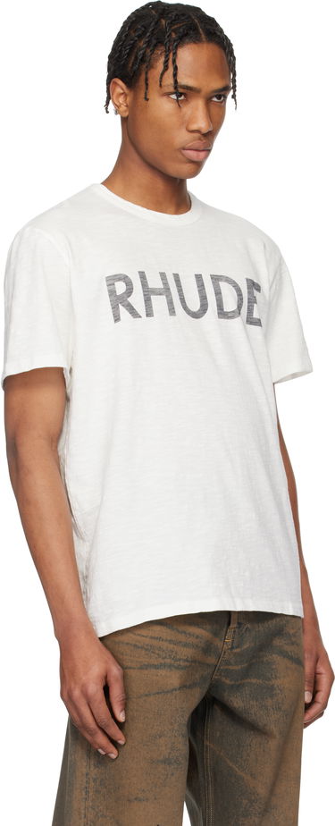 Tričko Rhude Rhude Logo Slub T-Shirt Biela | RHPS25TT24012, 1