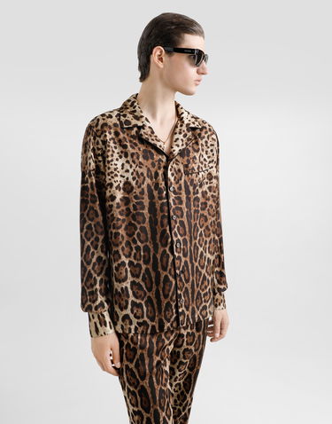 Košeľa Dolce & Gabbana Dolce & Gabbana Silk Vanity Leopard Print Shirt Hnedá | G5IF1TGI955HY13M, 3