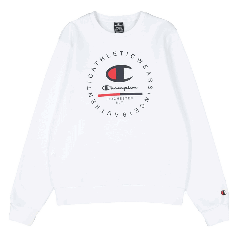 Mikina Champion Authentic Athletic Wear Since 1919 Graphic Crewneck Sweatshirt Biela | 220246-WW001