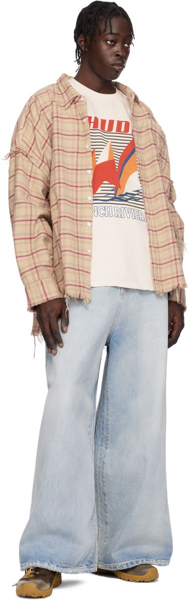 Tričko Rhude Rhude Poster Graphic T-Shirt Béžová | RHPS25TT10012, 3