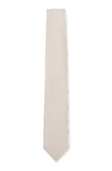Šál BOSS Jacquard Tie with Micro-Pattern Béžová | 50538878, 0