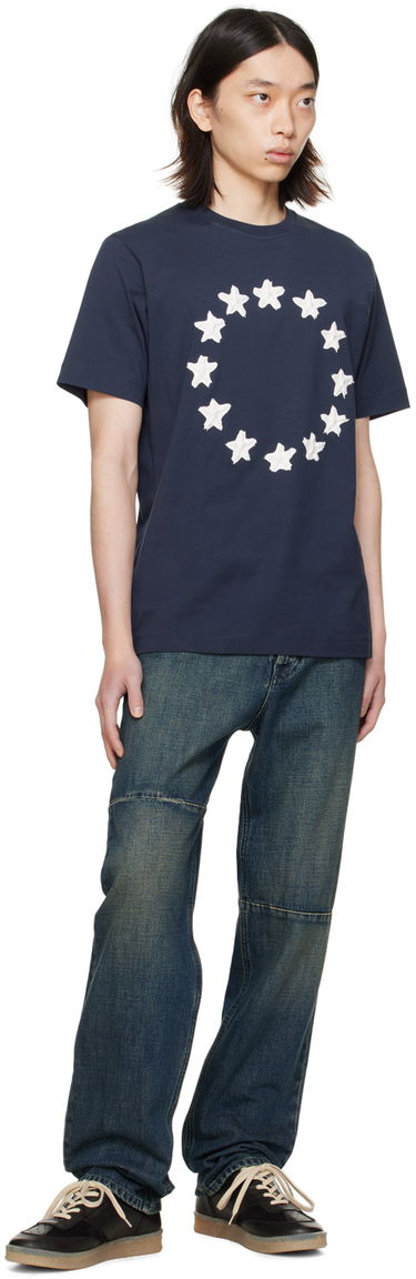 Tričko Études Études Wonder Painted Stars T-Shirt Navy | E24MM110A00744, 3