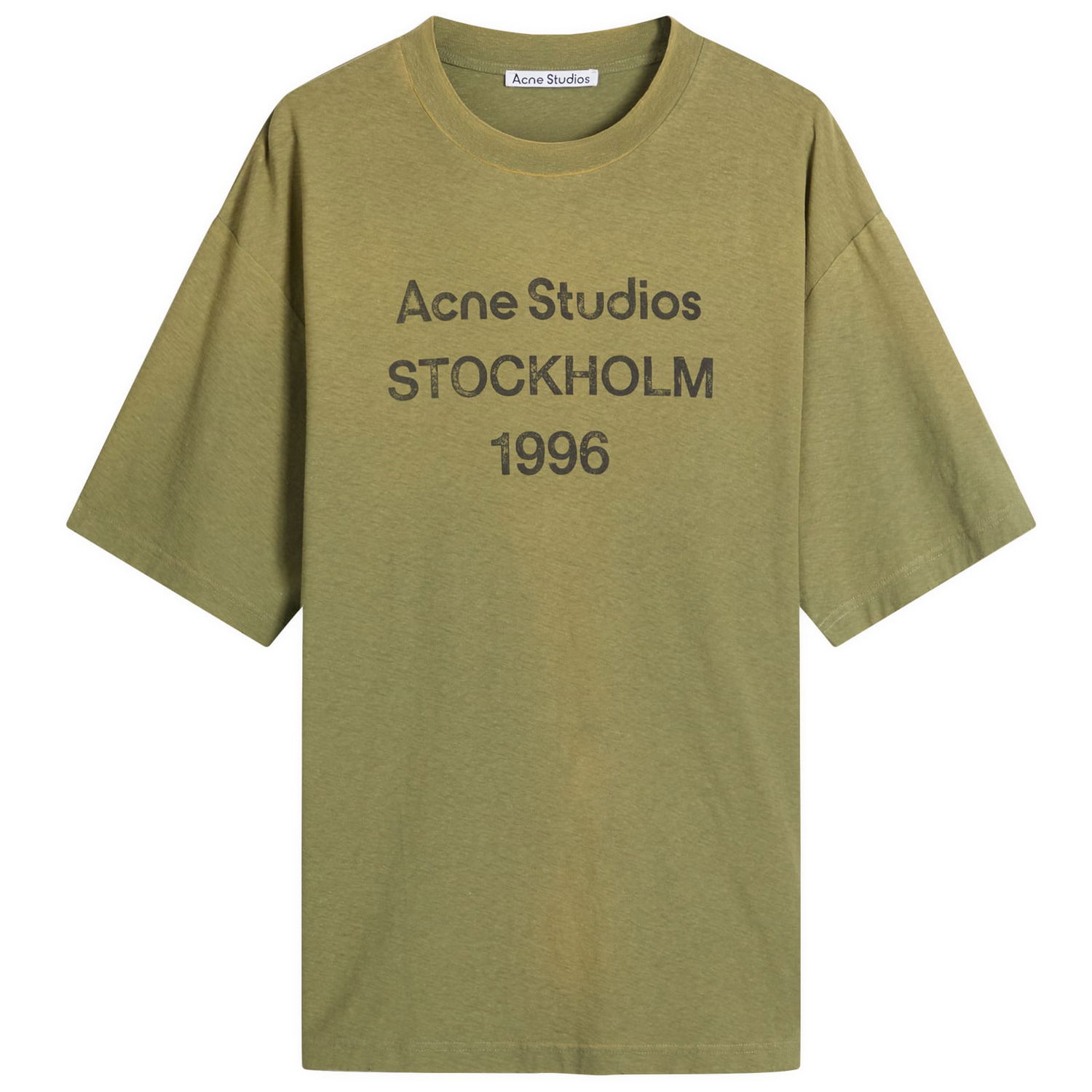 Tričko Acne Studios Men's Exford U 1996 T-Shirt, Size X-Small Zelené | CL0196-AB7, 1