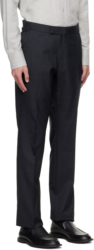 Nohavice Tom Ford Tom Ford Shelton Plain Weave Trousers Čierna | PLSS01-WOS02, 4