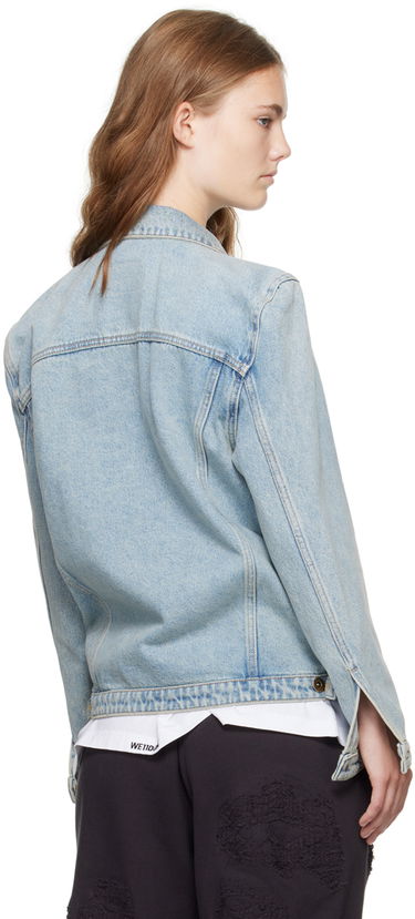 Bunda We11done Washed Denim Jacket Modrá | WD-DJ2-24-348-W-SK, 2