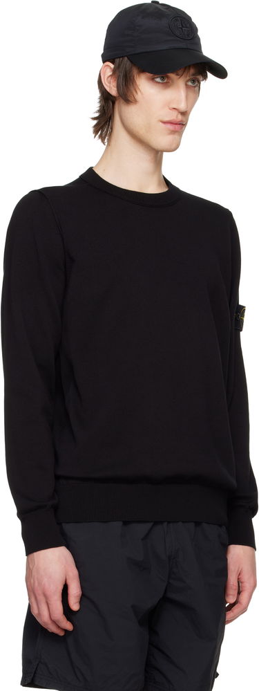 Sveter Stone Island Stone Island Organic Cotton Crewneck Sweater Čierna | K1S15 5100053 S00B2, 1