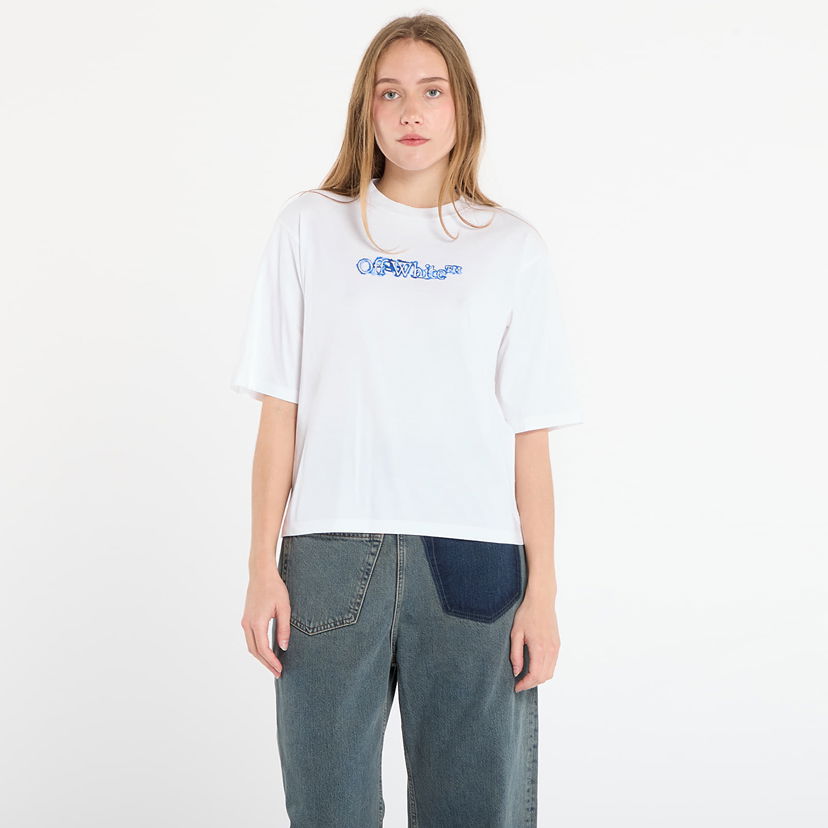 Tričko Off-White Off-White Cloudy Arrow Boxy T-Shirt Biela | OWAA124F25JER0040147