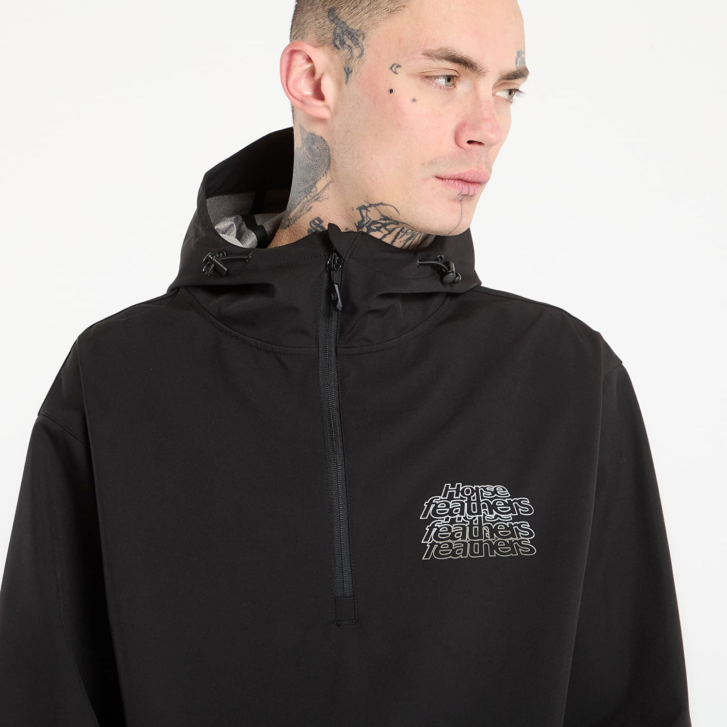 Vetrovka Horsefeathers Calder Hooded Pullover Jacket XXL Čierna | TM085A, 1