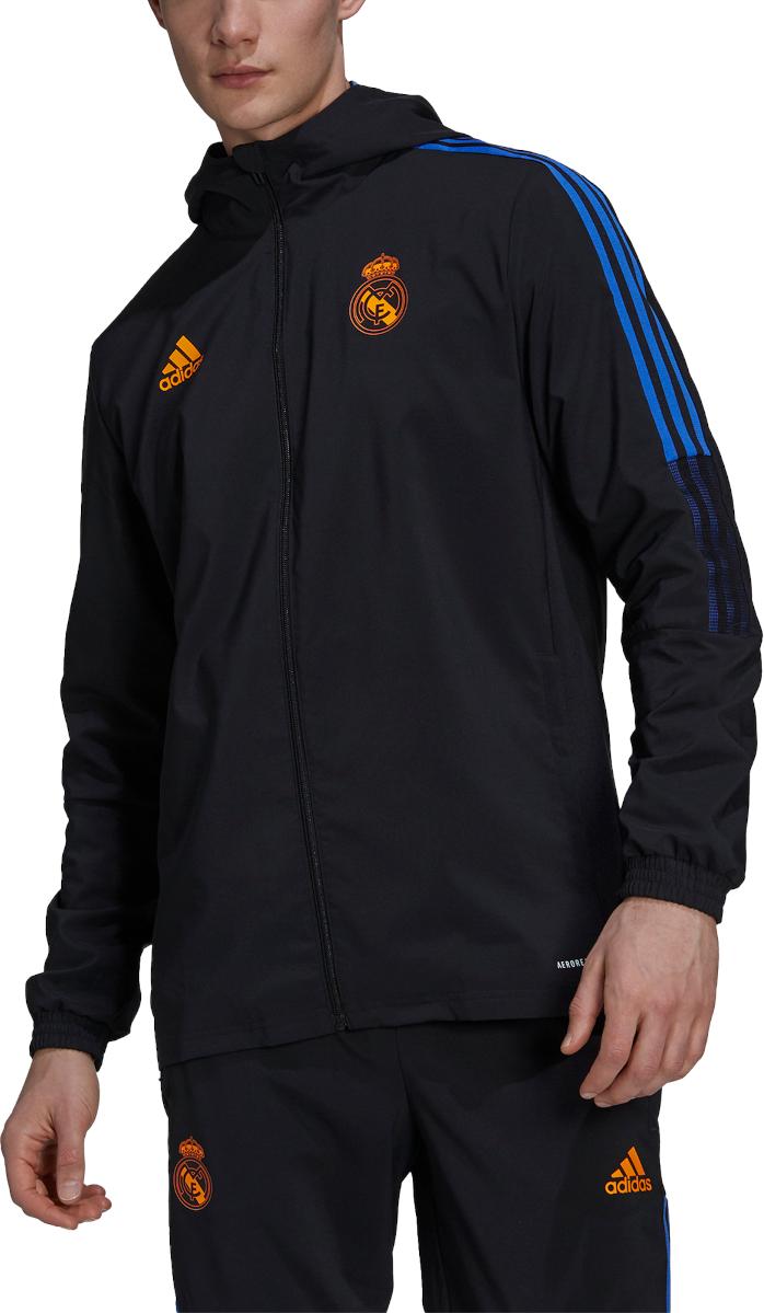 Bunda adidas Originals Real Madrid 21/22 Pre-Match Jacket Čierna | gr4332, 0