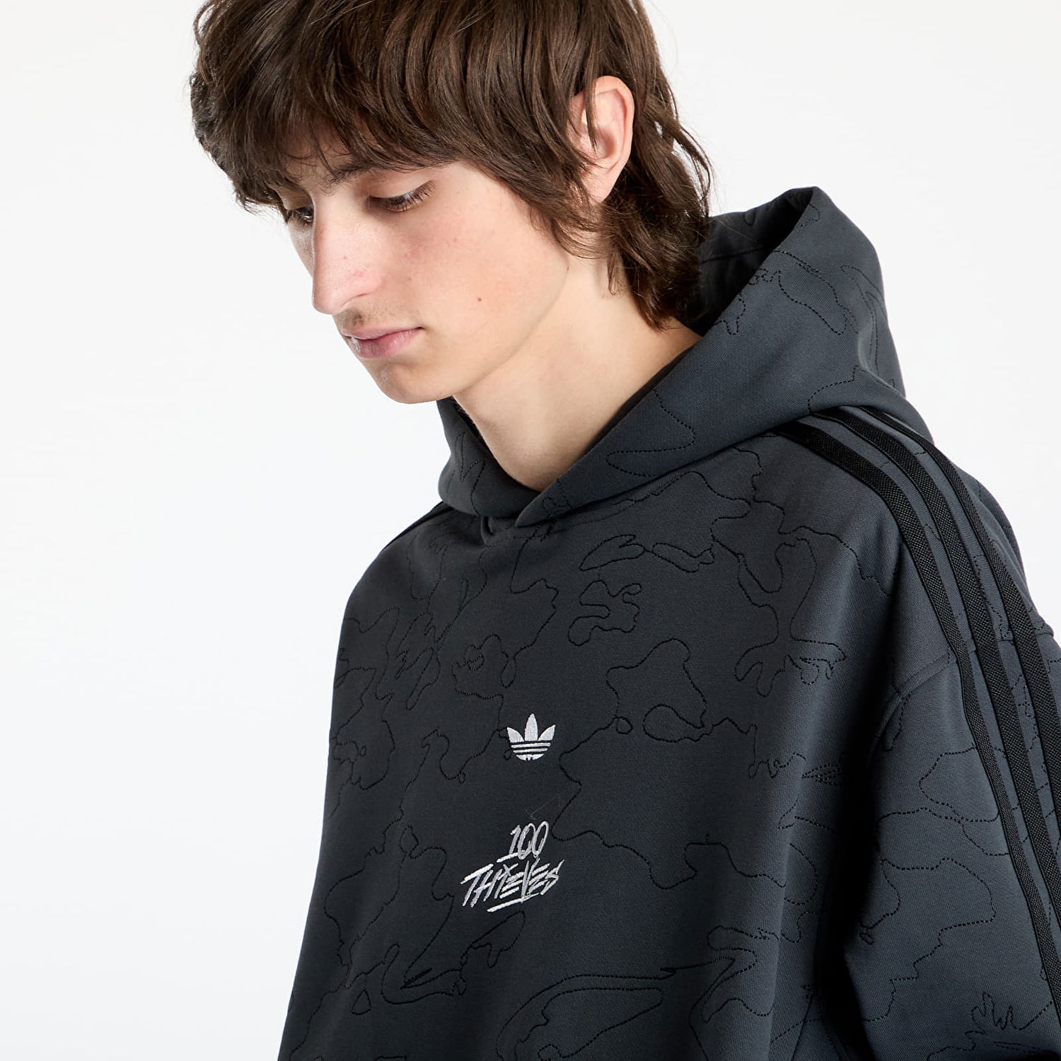 Mikina adidas Originals 100 Thieves Hoodie Čierna | JM3258, 1
