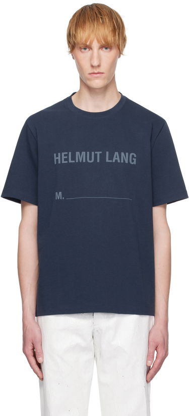 Tričko Helmut Lang Helmut Lang Stamped Logo T-Shirt Navy | P01HM506, 0