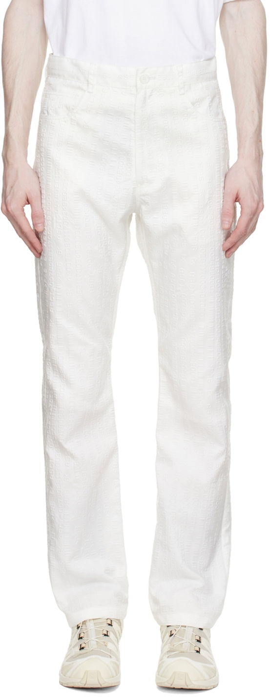Nohavice Kanghyuk Airbag White Relaxed Fit Trousers Biela | RMA22SST13, 0