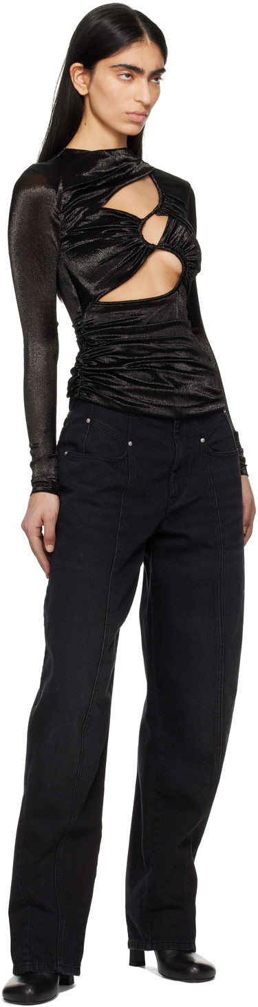 Košeľa ISABEL MARANT Isabel Marant Rose Cutout Top Čierna | HT0598FA-C1J13I, 3