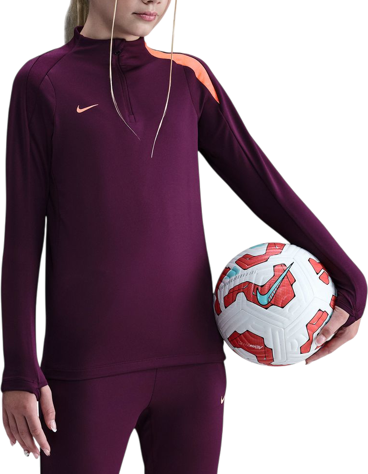 Mikina Nike Strike Drill Long-Sleeve 1/4-Zip Top Vínová | fn8413-610