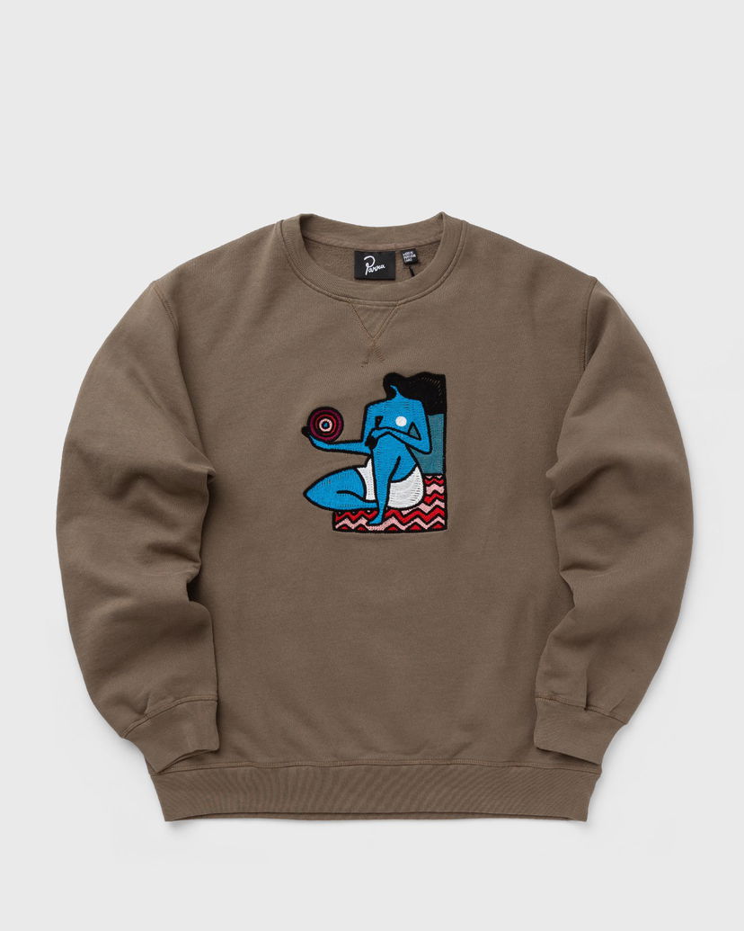 Mikina By Parra Future Visions Crew Neck Sweatshirt Hnedá | 52320