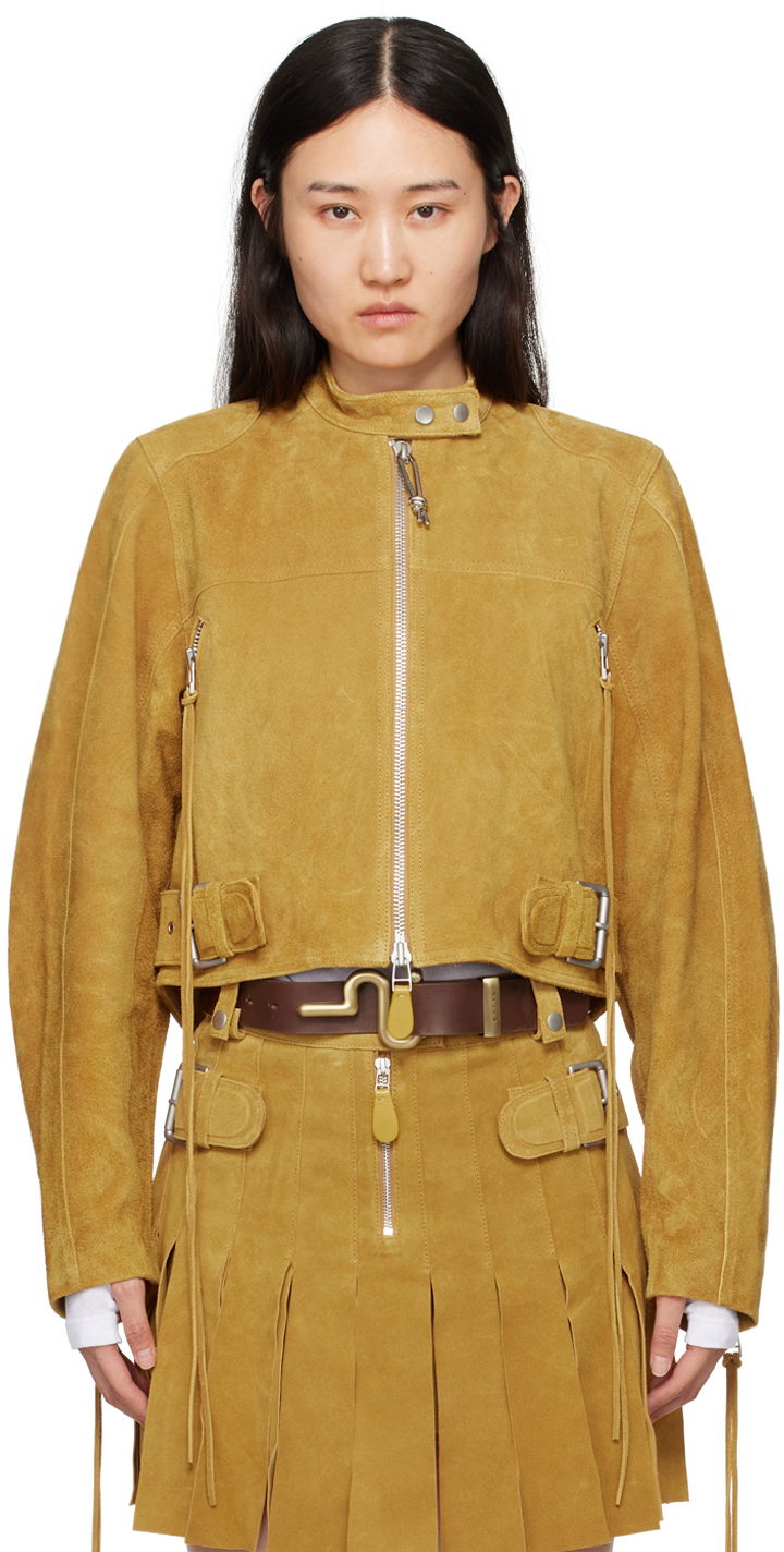 Bunda Eytys EYTYS Uma Cropped Suede Jacket Žltá | A322001, 0