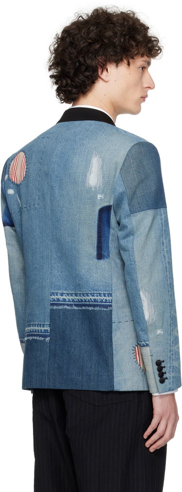 Bunda Junya Watanabe Junya Watanabe Patchwork Denim Blazer Modrá | WO-J012-051, 2