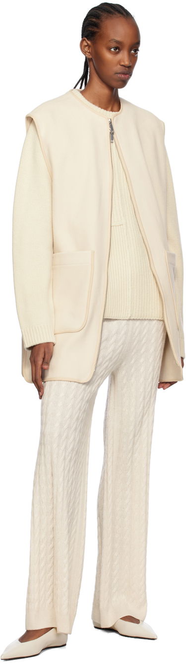 Sveter TOTEME Multi-Rib Knit Sweater Biela | 241-WRT1030-YA0007, 3