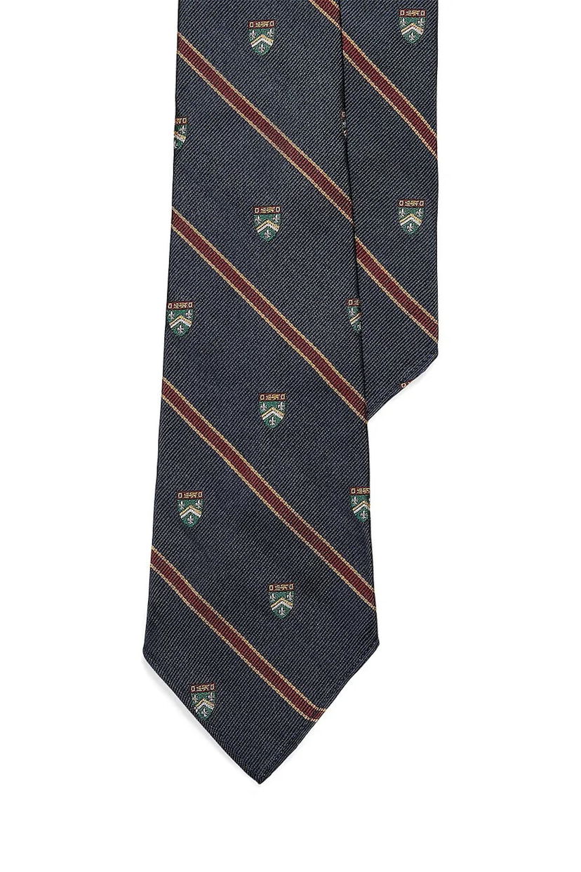 Doplnky Polo by Ralph Lauren Polo Ralph Lauren Silk Tie with Crest and Stripe Pattern Rôznofarebný | 712971857
