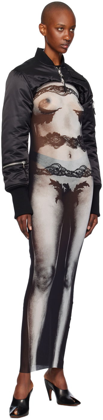 Šaty Jean Paul Gaultier Gaultier Printed Mesh Maxi Dress Rôznofarebný | 24/31-F-RO269-T564-000201, 3