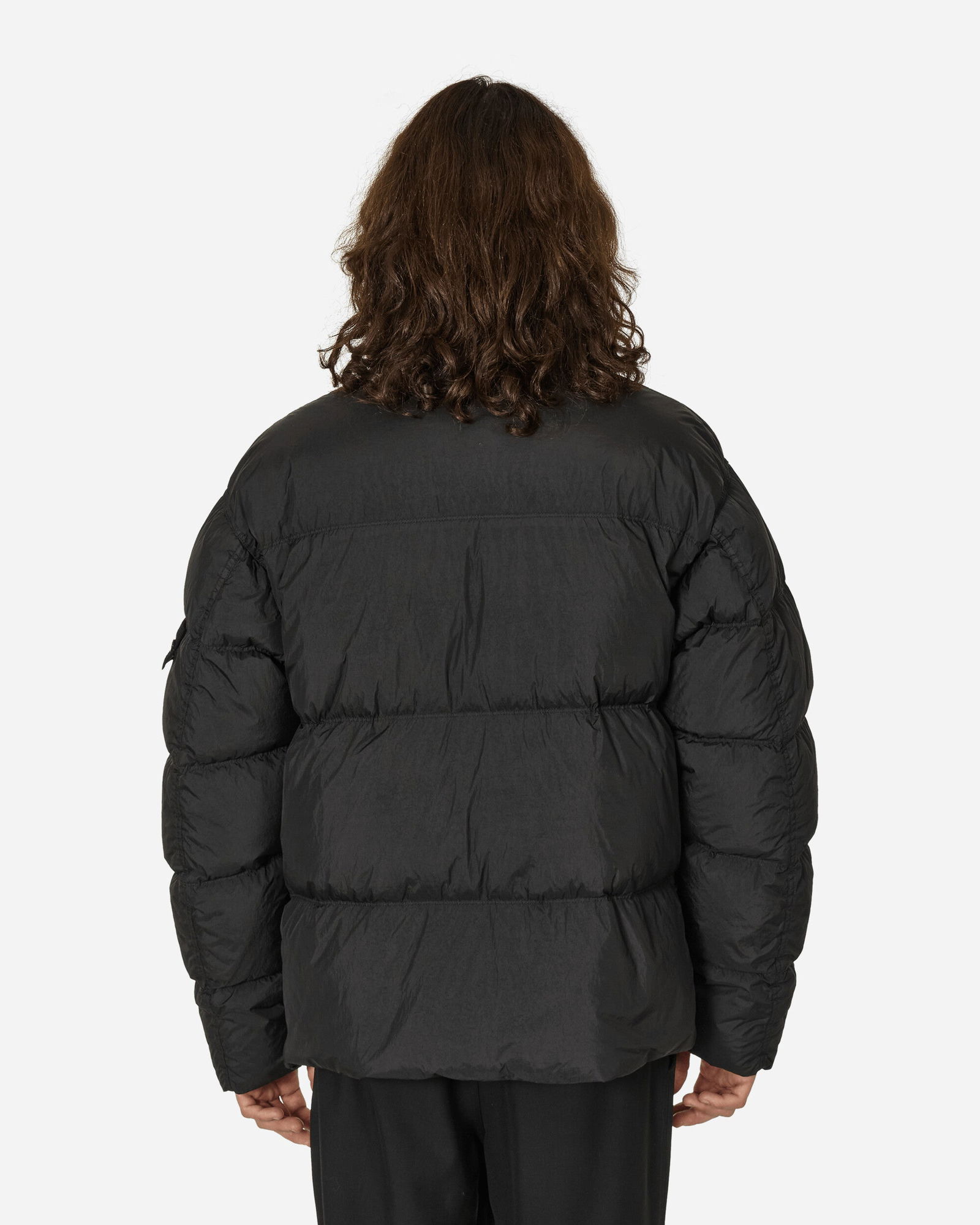 Crinkle Reps Down Jacket Black