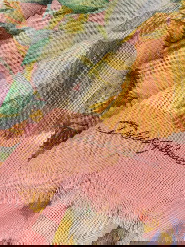 Šál Dolce & Gabbana Dolce & Gabbana Floral Print Silk Scarf Ružová | FS209AGDCUSHH5JC, 2
