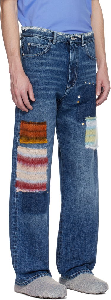 Džínsy Marni Marni Patchwork Denim Jeans Modrá | PUJU0021LX USCX01, 1