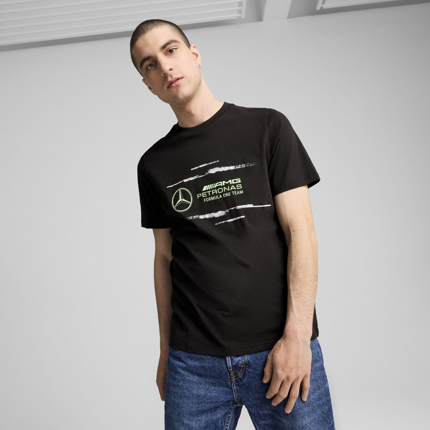Tričko Puma Mercedes-AMG Petronas F1® Logo T-Shirt Čierna | 627343_01, 0